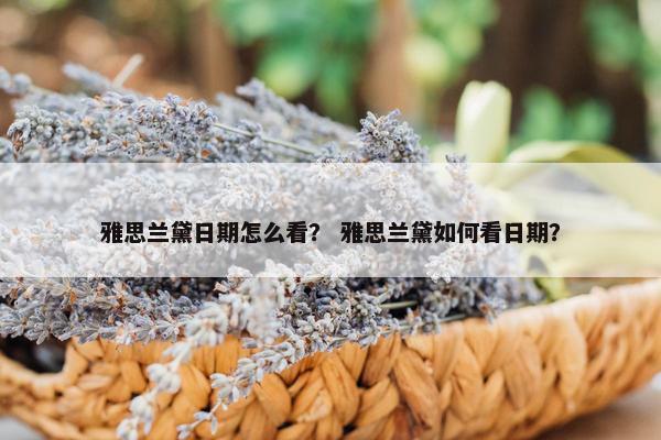 雅思兰黛日期怎么看？ 雅思兰黛如何看日期？