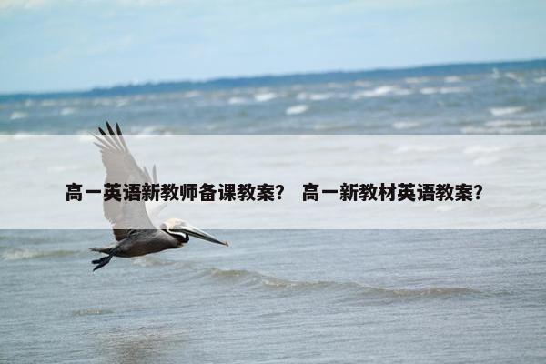 高一英语新教师备课教案？ 高一新教材英语教案？