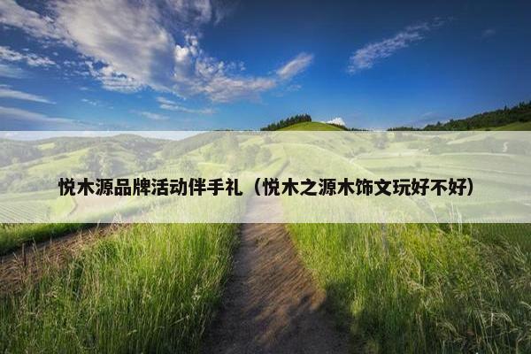 悦木源品牌活动伴手礼（悦木之源木饰文玩好不好）