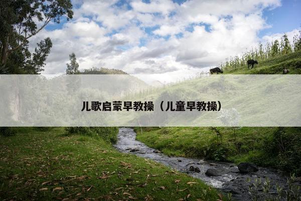 儿歌启蒙早教操（儿童早教操）
