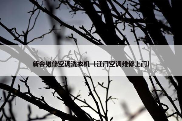 新会维修空调洗衣机（江门空调维修上门）