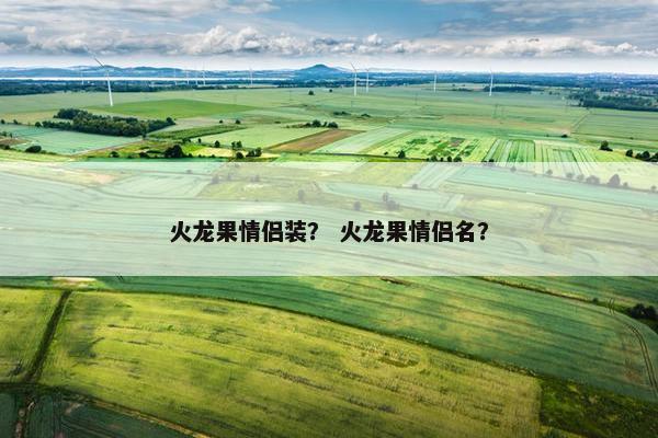 火龙果情侣装？ 火龙果情侣名？