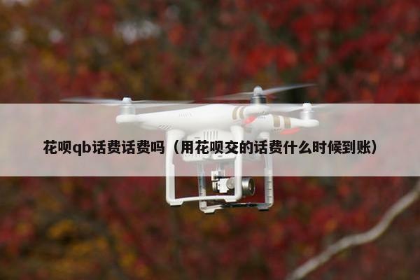 花呗qb话费话费吗（用花呗交的话费什么时候到账）