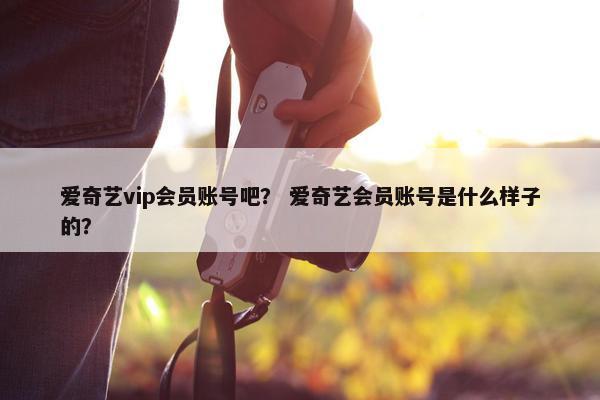 爱奇艺vip会员账号吧？ 爱奇艺会员账号是什么样子的？