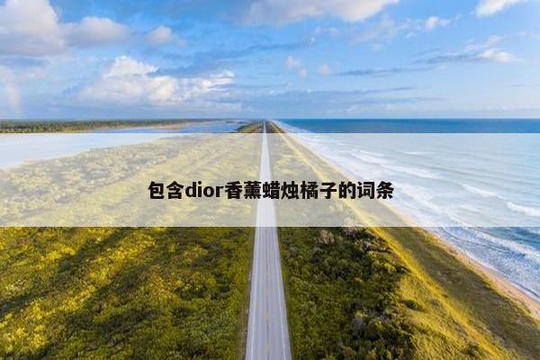 包含dior香薰蜡烛橘子的词条