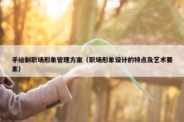 手绘制职场形象管理方案（职场形象设计的特点及艺术要素）