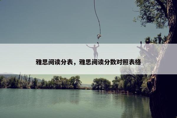 雅思阅读分表，雅思阅读分数对照表格
