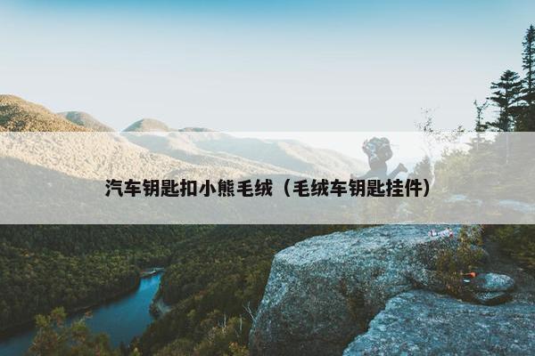 汽车钥匙扣小熊毛绒（毛绒车钥匙挂件）