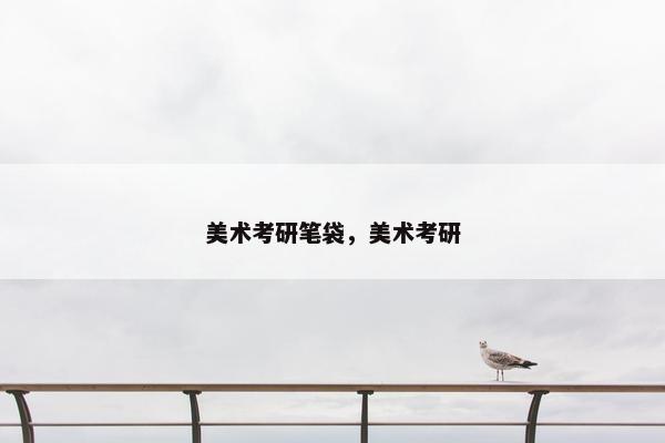 美术考研笔袋，美术考研