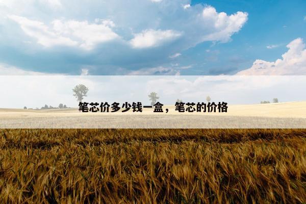 笔芯价多少钱一盒，笔芯的价格