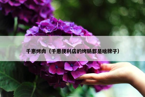 千惠烤肉（千惠便利店的烤肠都是啥牌子）