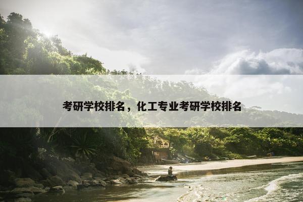 考研学校排名，化工专业考研学校排名