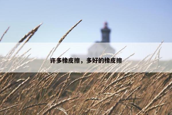 许多橡皮擦，多好的橡皮擦