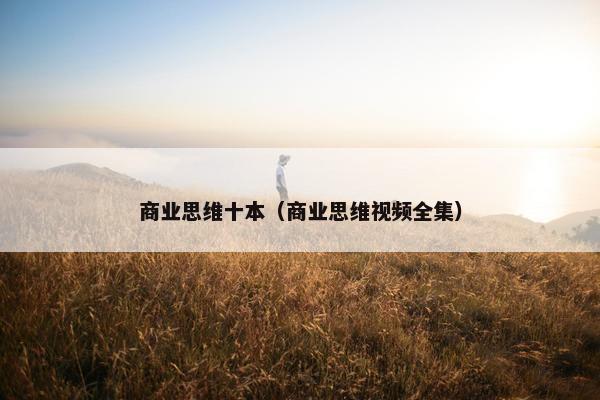 商业思维十本（商业思维视频全集）
