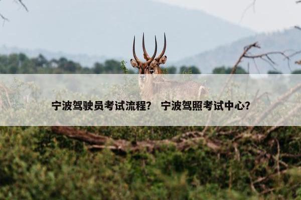 宁波驾驶员考试流程？ 宁波驾照考试中心？