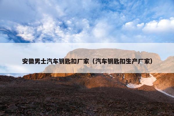 安徽男士汽车钥匙扣厂家（汽车钥匙扣生产厂家）