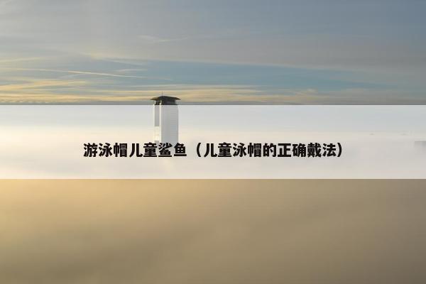 游泳帽儿童鲨鱼（儿童泳帽的正确戴法）
