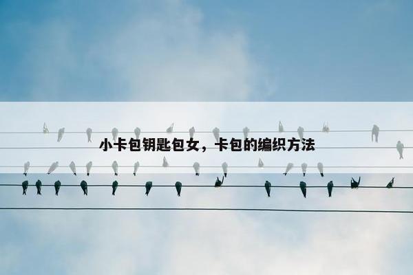 小卡包钥匙包女，卡包的编织方法