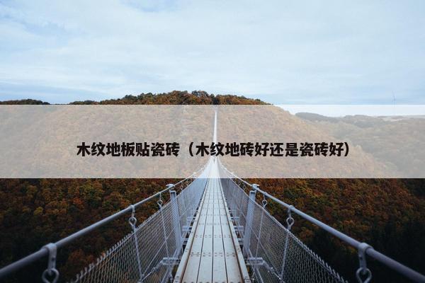 木纹地板贴瓷砖（木纹地砖好还是瓷砖好）