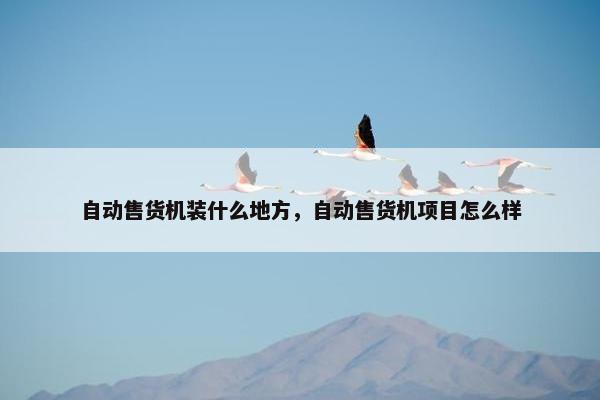 自动售货机装什么地方，自动售货机项目怎么样