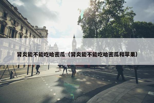 肾炎能不能吃哈密瓜（肾炎能不能吃哈密瓜和苹果）