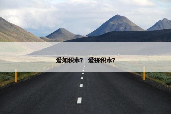 爱如积木？ 爱拼积木？