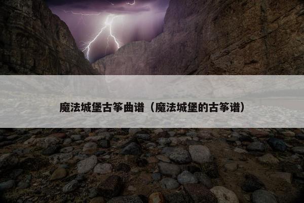 魔法城堡古筝曲谱（魔法城堡的古筝谱）