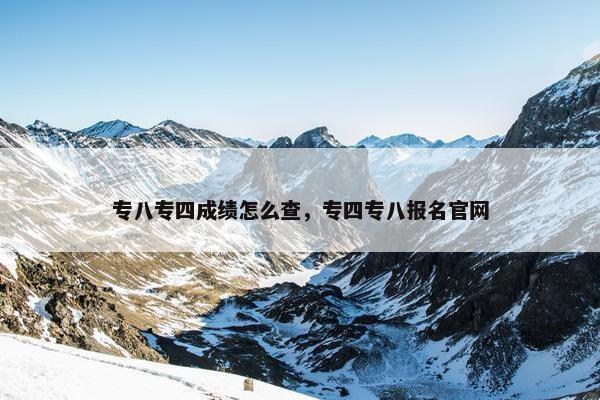 专八专四成绩怎么查，专四专八报名官网