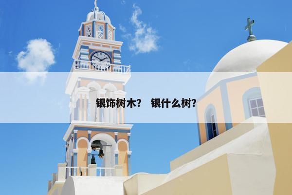银饰树木？ 银什么树？