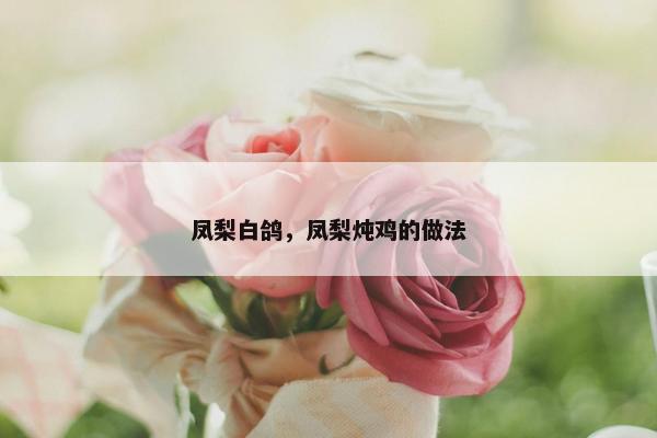 凤梨白鸽，凤梨炖鸡的做法