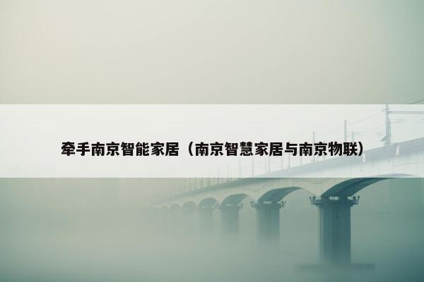 牵手南京智能家居（南京智慧家居与南京物联）