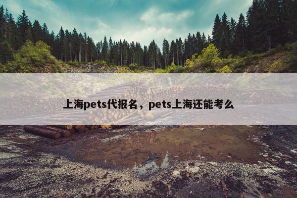 上海pets代报名，pets上海还能考么
