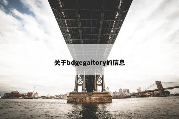 关于bdgegaitory的信息