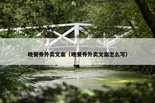 晚餐券外卖文案（晚餐券外卖文案怎么写）