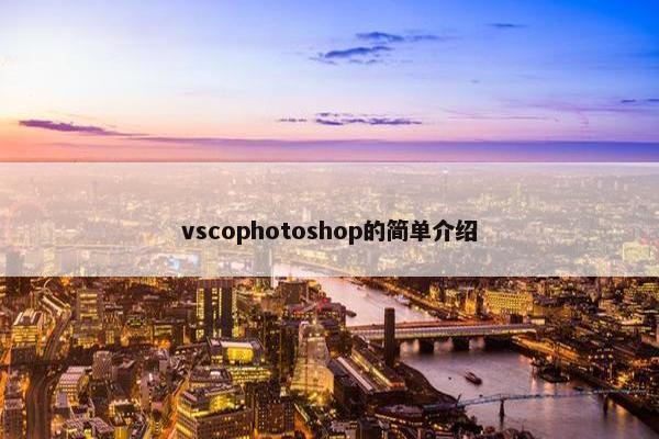 vscophotoshop的简单介绍