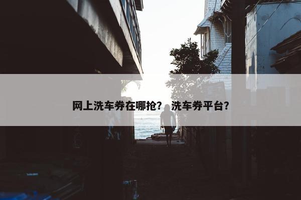 网上洗车券在哪抢？ 洗车券平台？