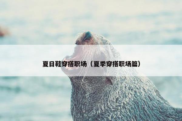 夏日鞋穿搭职场（夏季穿搭职场篇）