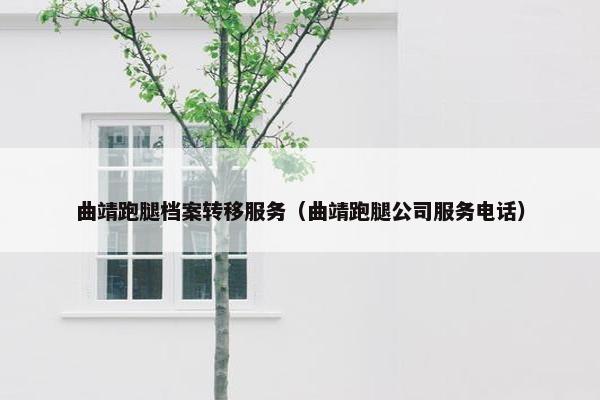 曲靖跑腿档案转移服务（曲靖跑腿公司服务电话）