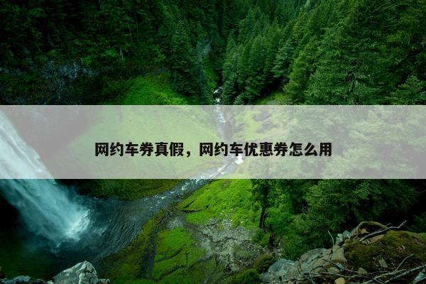 网约车券真假，网约车优惠券怎么用