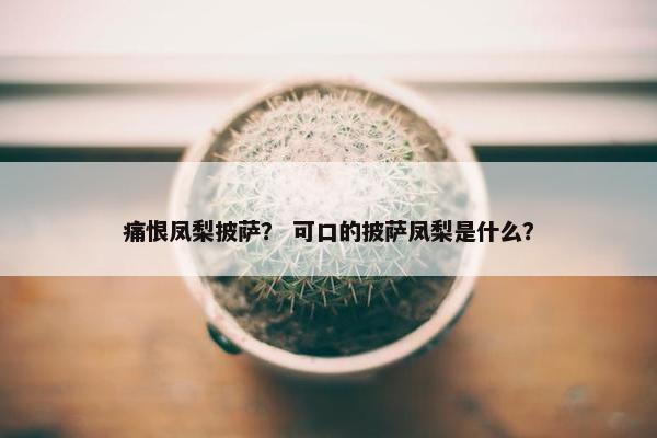 痛恨凤梨披萨？ 可口的披萨凤梨是什么？