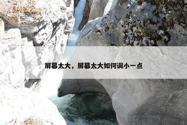 屏幕太大，屏幕太大如何调小一点