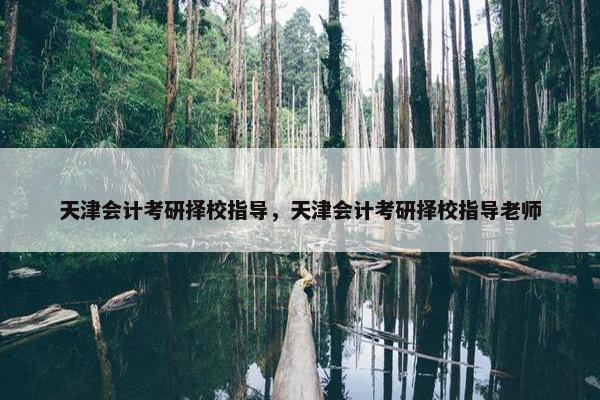 天津会计考研择校指导，天津会计考研择校指导老师