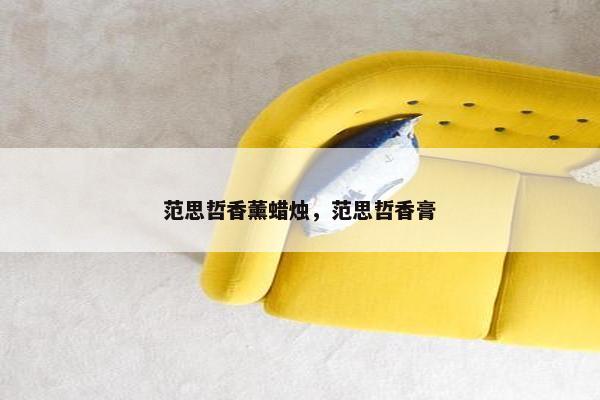 范思哲香薰蜡烛，范思哲香膏