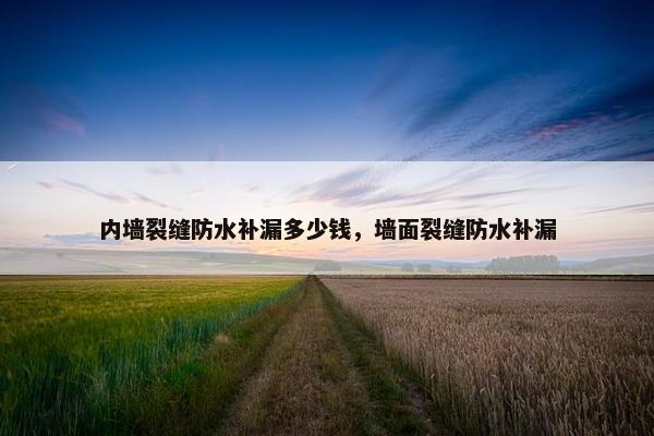 内墙裂缝防水补漏多少钱，墙面裂缝防水补漏