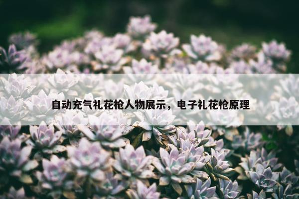 自动充气礼花枪人物展示，电子礼花枪原理