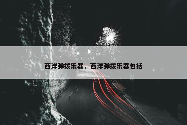 西洋弹拨乐器，西洋弹拨乐器包括