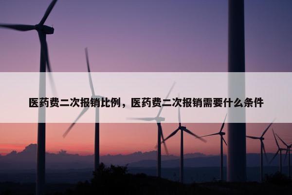 医药费二次报销比例，医药费二次报销需要什么条件