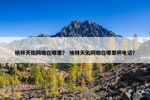 榆林天佑网咖在哪里？ 榆林天佑网咖在哪里啊电话？