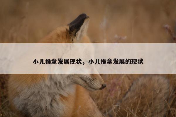 小儿推拿发展现状，小儿推拿发展的现状