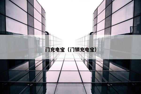 门充电宝（门锁充电宝）